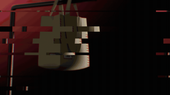 Animated 3D render of the L’ARCHÈ tote hanging on a rack