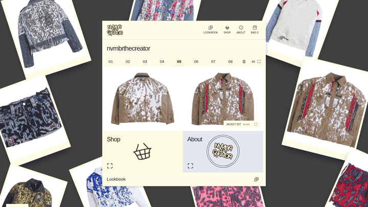 The homepage cycling through pieces on its own